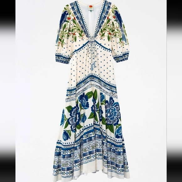 NWT FARM RIO | $280 Macaw Flight Maxi Dress - Picture 7 of 11
